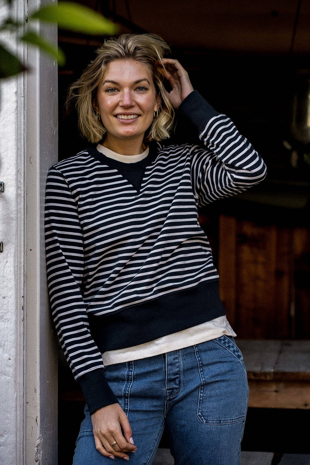 Women | Stinson Pullover | 12oz Rugby Jersey 100% cotton - Stripe