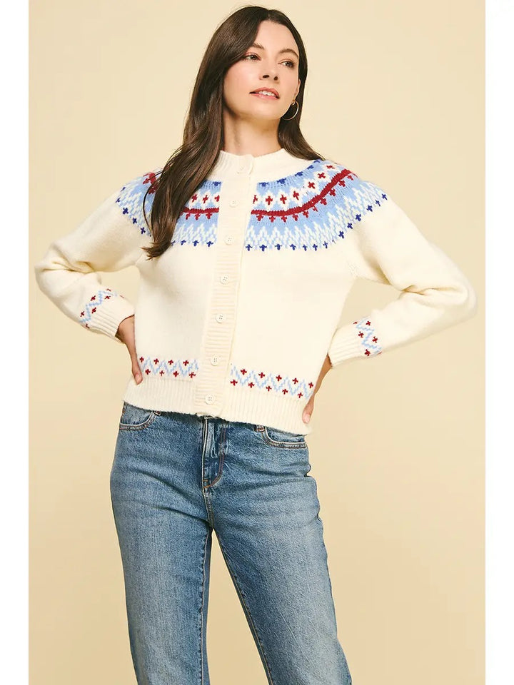 Nordic Patterned Cardigan
