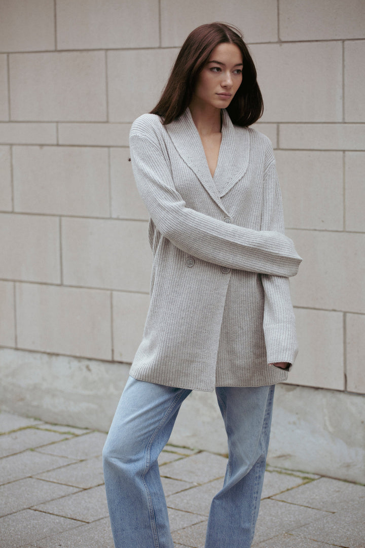 Aspen Sweater Jacket Grey