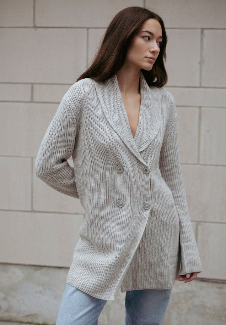 Aspen Sweater Jacket Grey