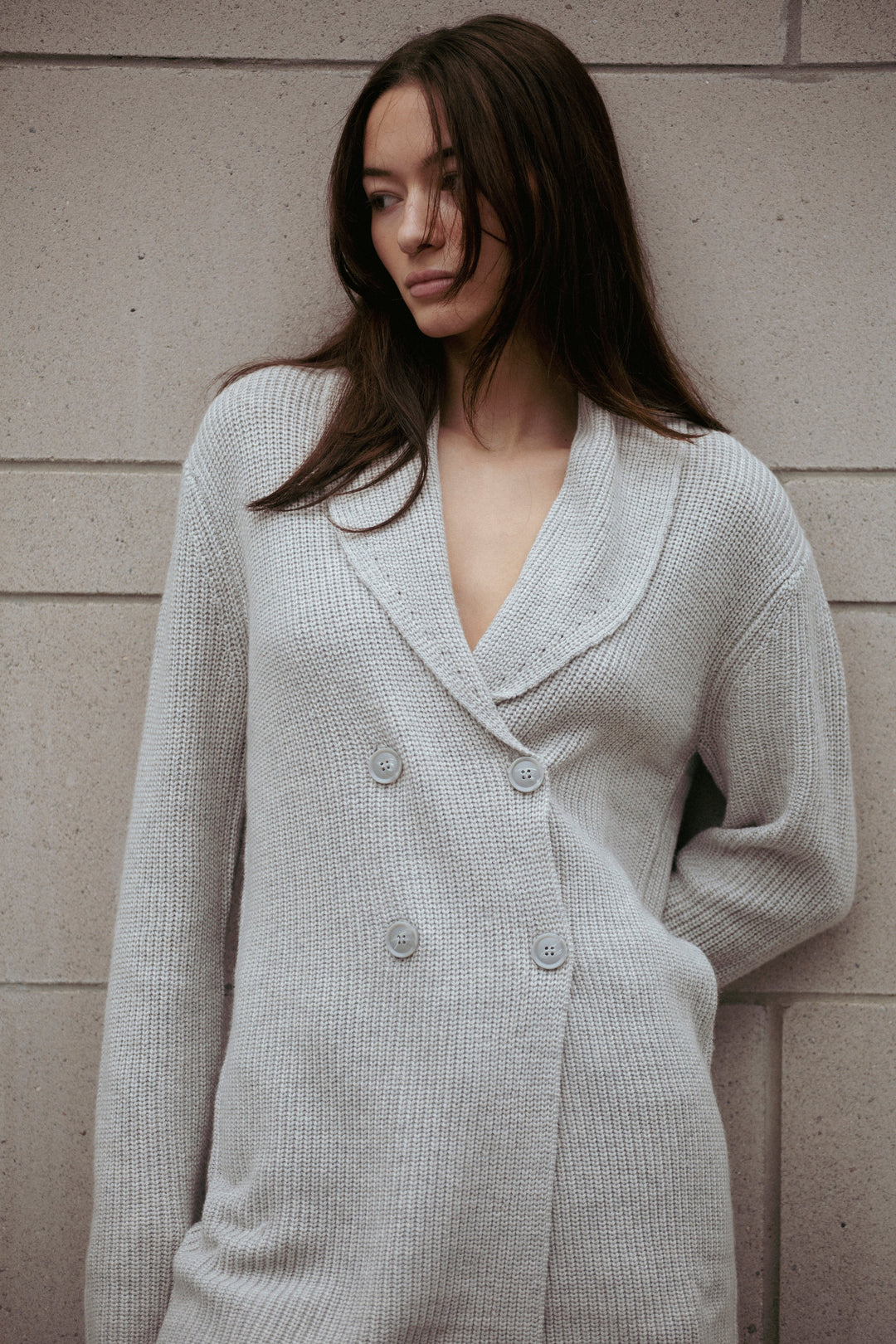 Aspen Sweater Jacket Grey