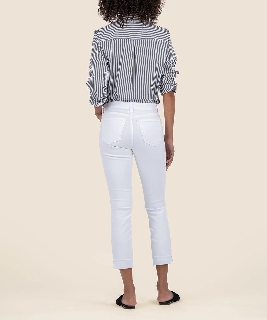 Amy Crop Straight Leg Fray Jeans