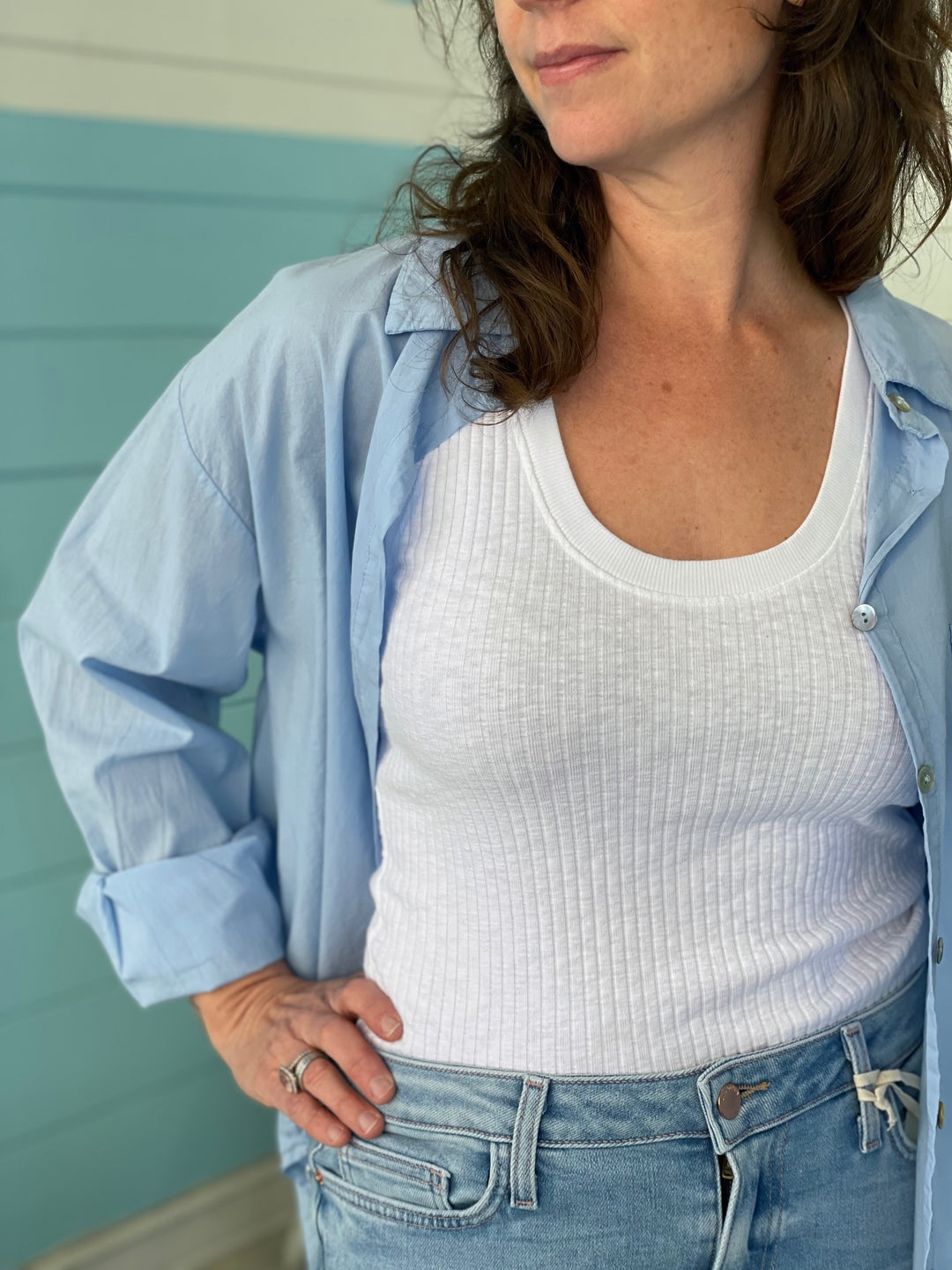 Boyfriend Shirt Blue