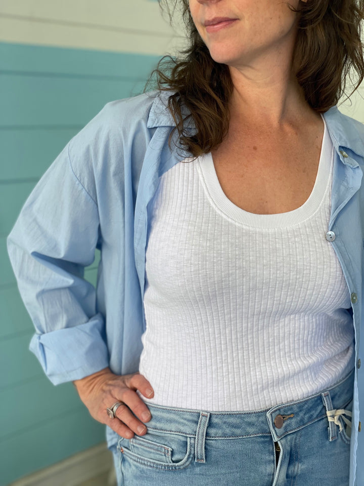 Boyfriend Shirt Blue