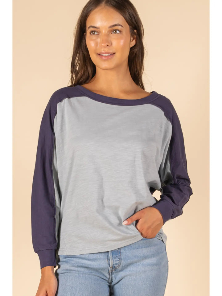 Contrast L/S Top