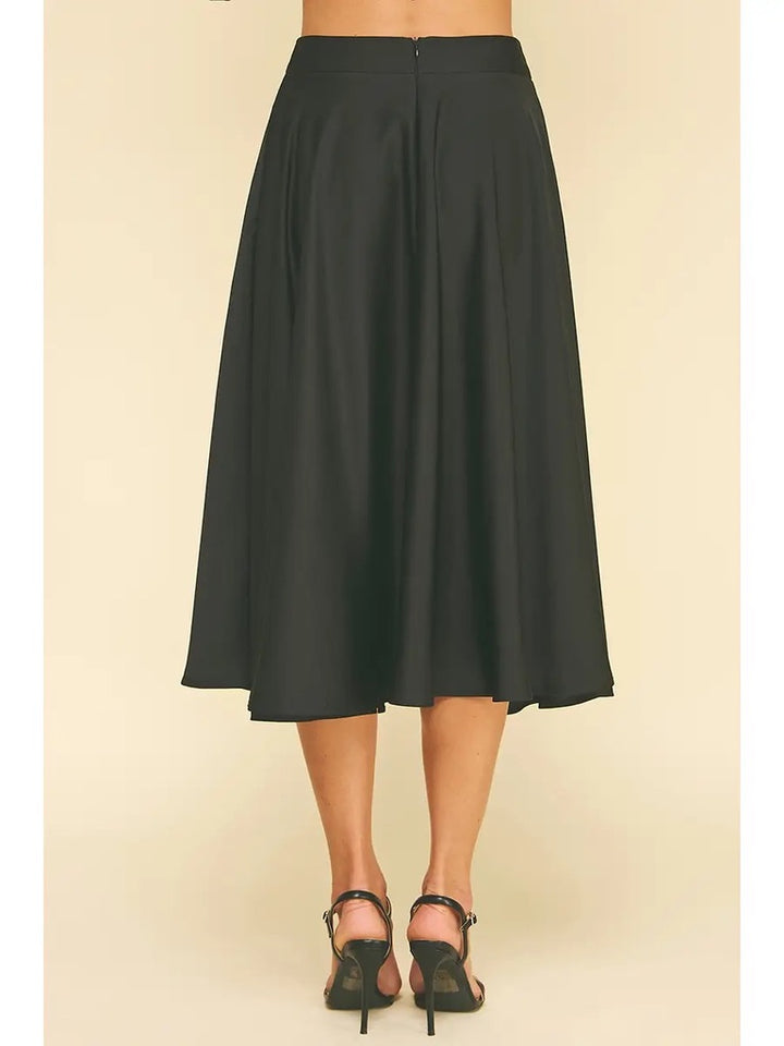 Silky Midi Skirt