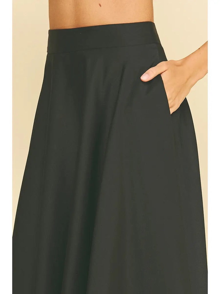 Silky Midi Skirt