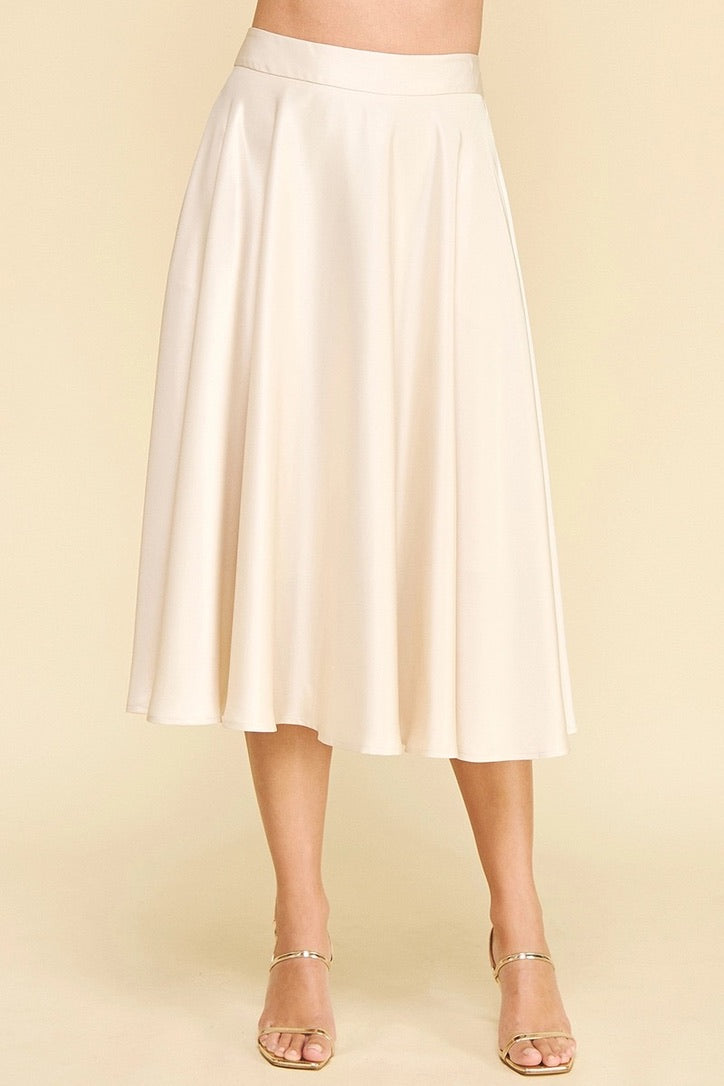 Silky Midi Skirt