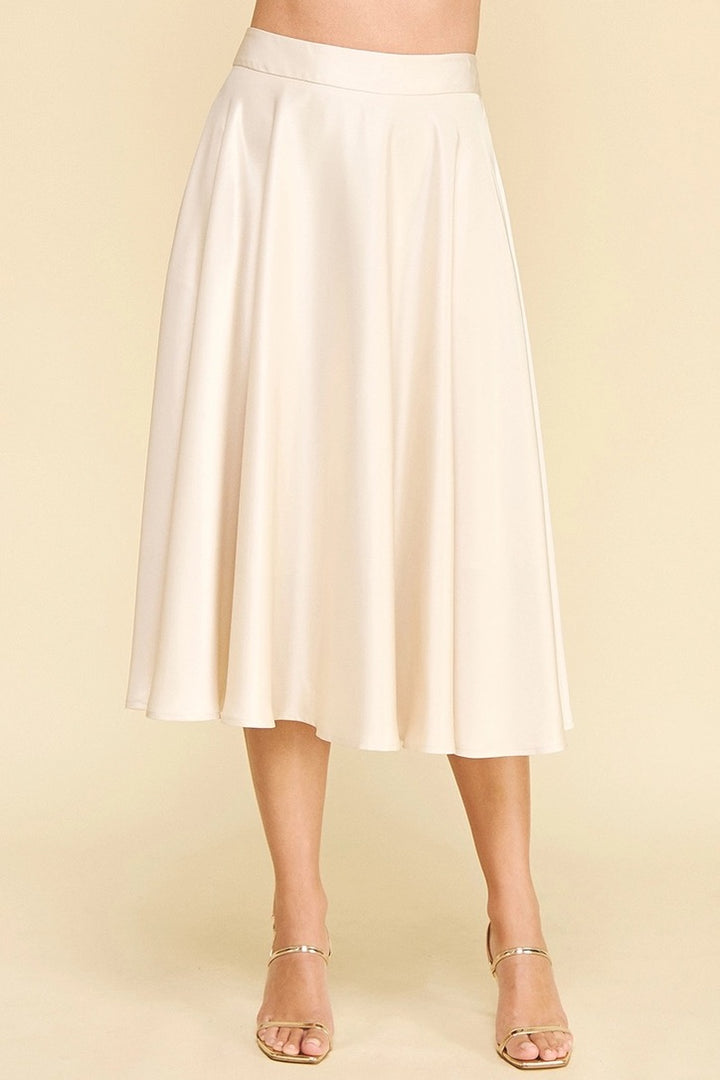 Silky Midi Skirt