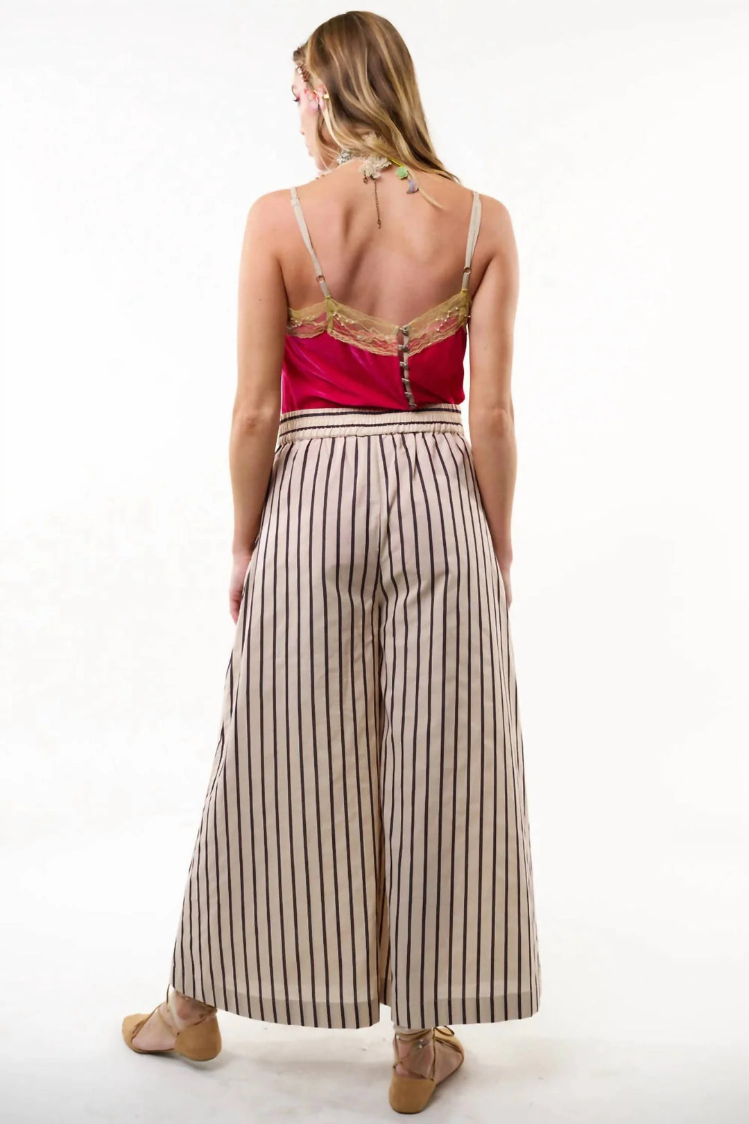 Derby Stripe Pants Cream