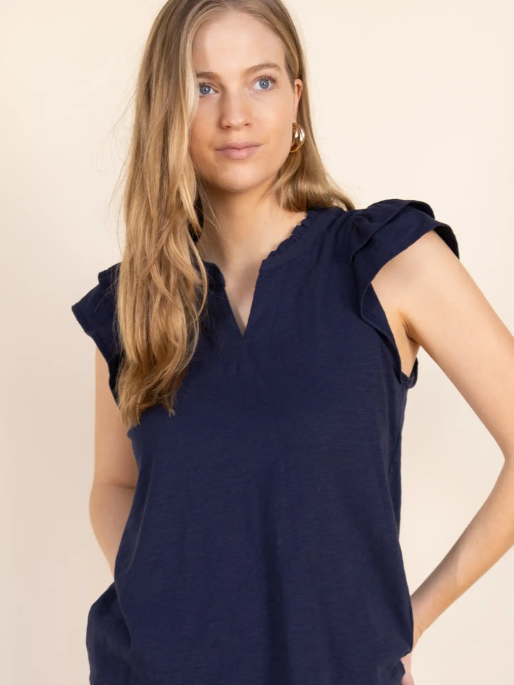 Flutter Sleeve Top
