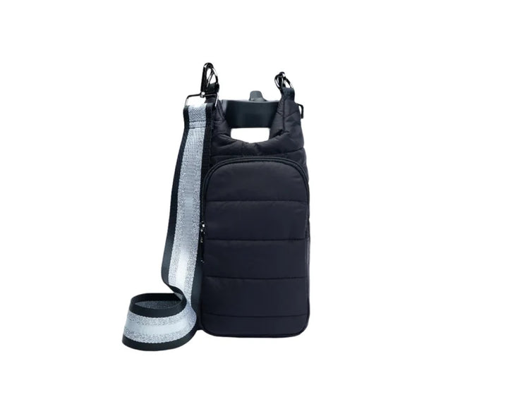 Black Matte HydroBag with Silver Strap