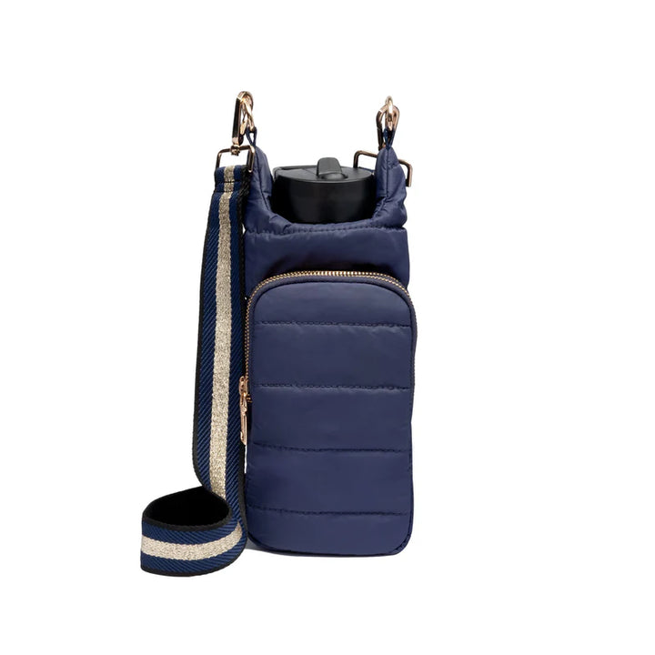Navy Blue Matte HydroBag w/ Navy Gold Strap