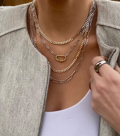 Carabiner Necklace -Farrah B