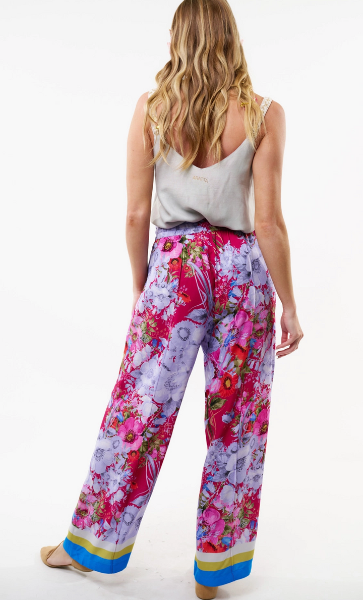 Starletta Pants Aqua Floral