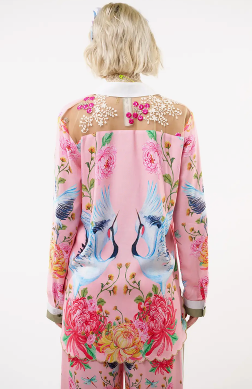 Legend of the Crane Shirt Rose Crane