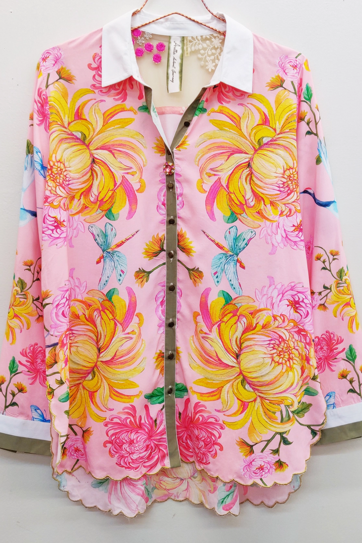 Legend of the Crane Shirt Rose Crane