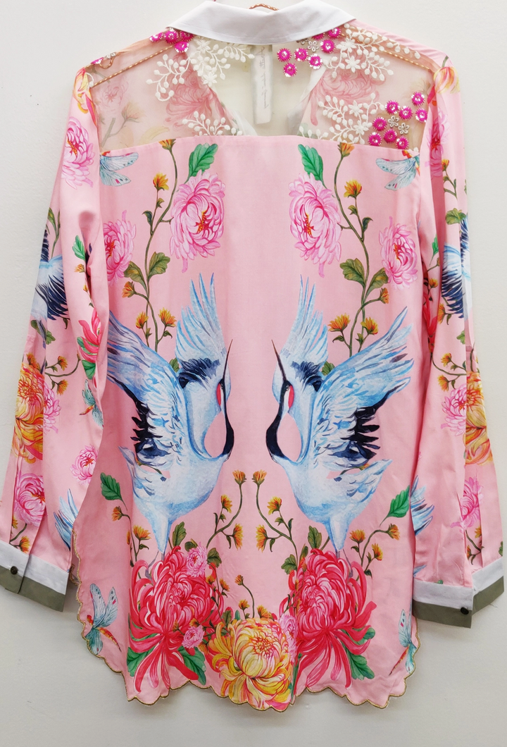 Legend of the Crane Shirt Rose Crane