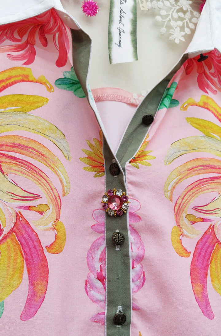 Legend of the Crane Shirt Rose Crane
