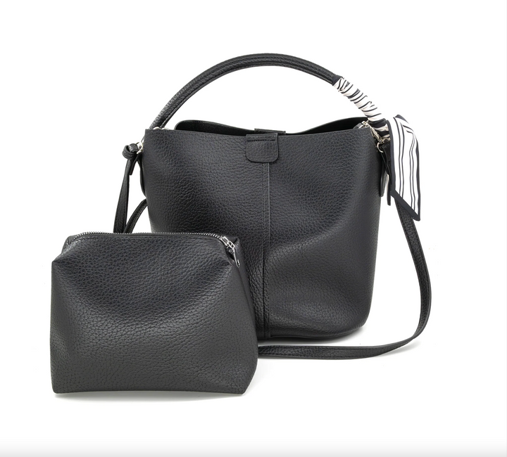 Bucket Bag with Scarf
