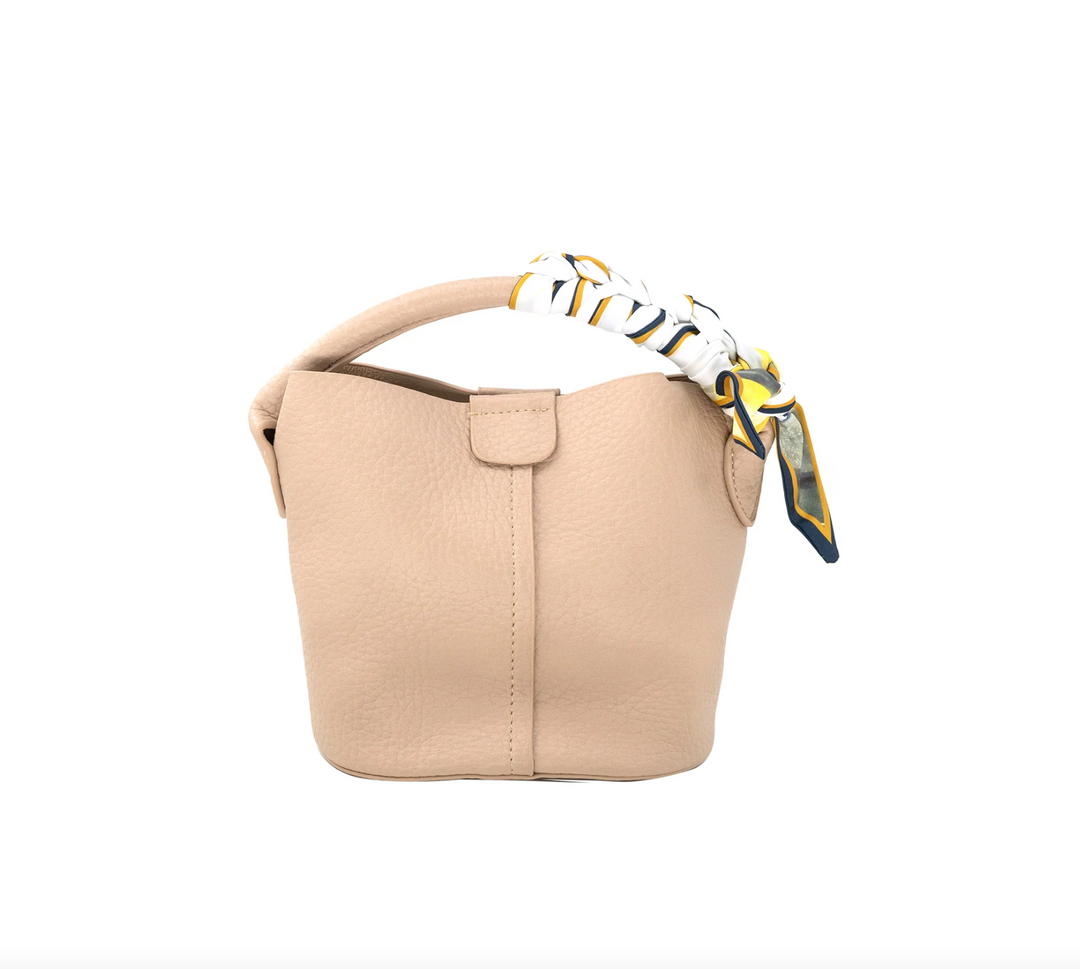 Mini Bucket Bag with Scarf