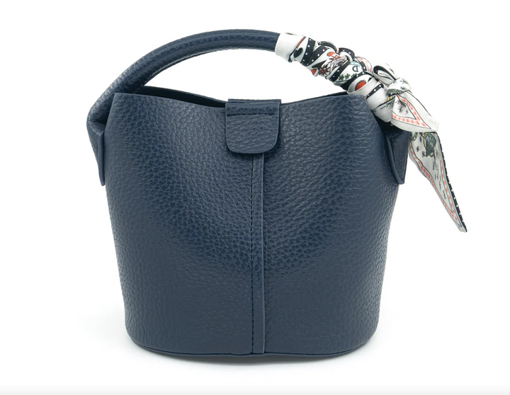Mini Bucket Bag with Scarf