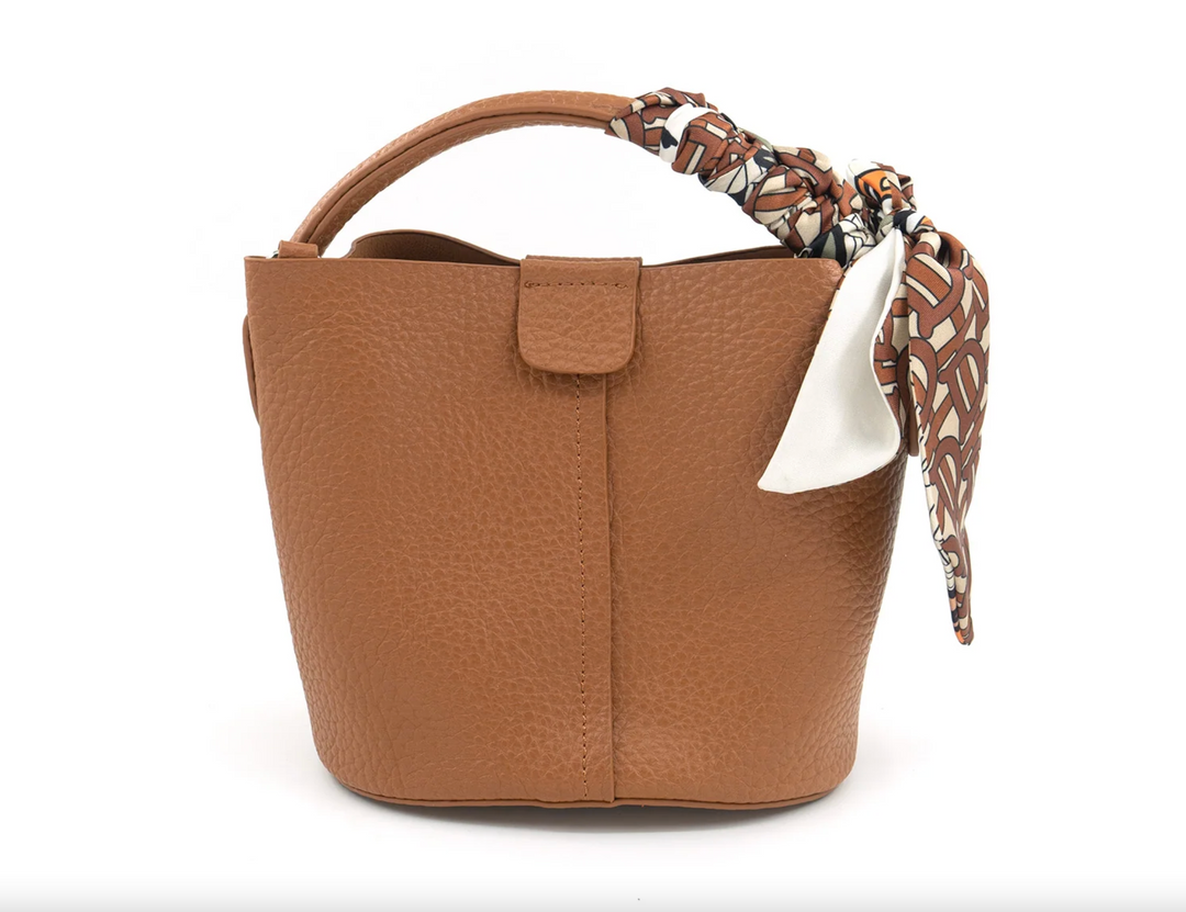 Mini Bucket Bag with Scarf
