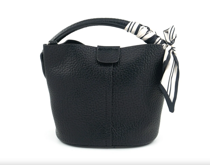 Mini Bucket Bag with Scarf
