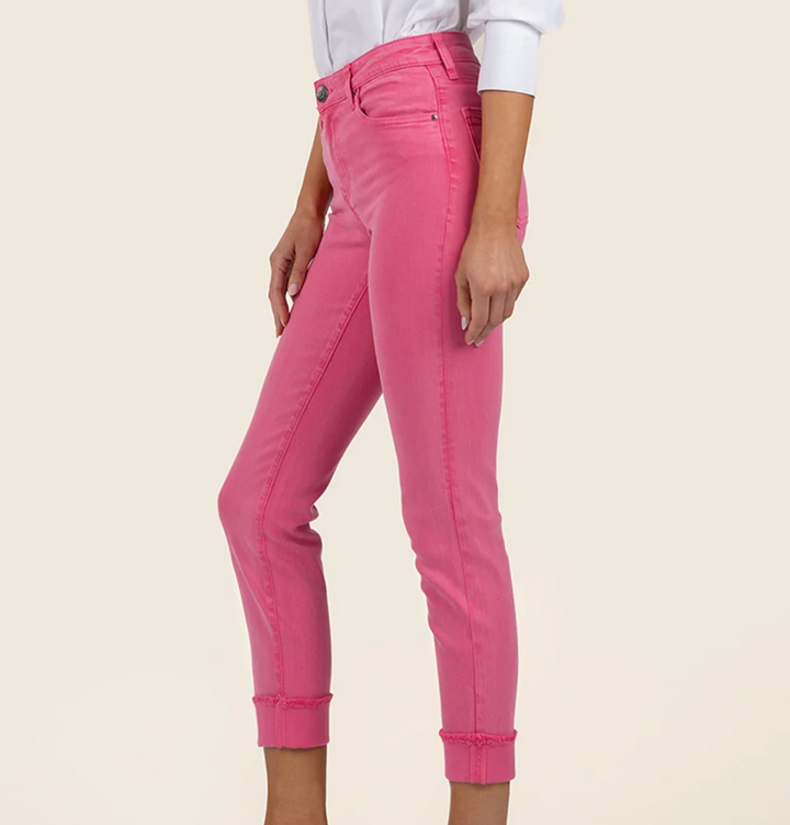 Amy Crop Straight Leg Fray Jeans