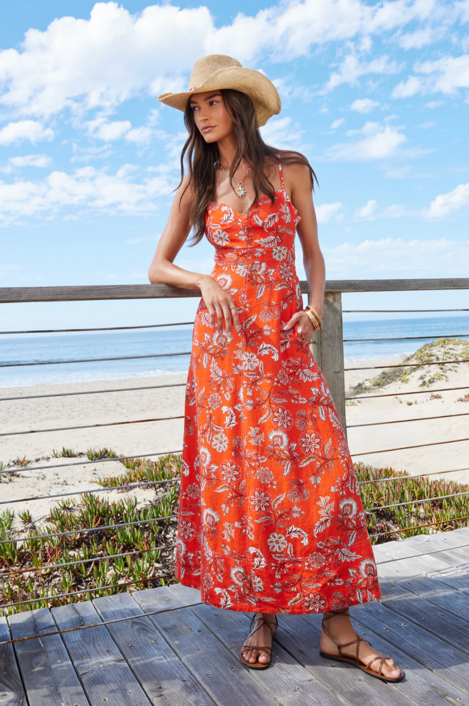 Kallie Orange Blossom Dress