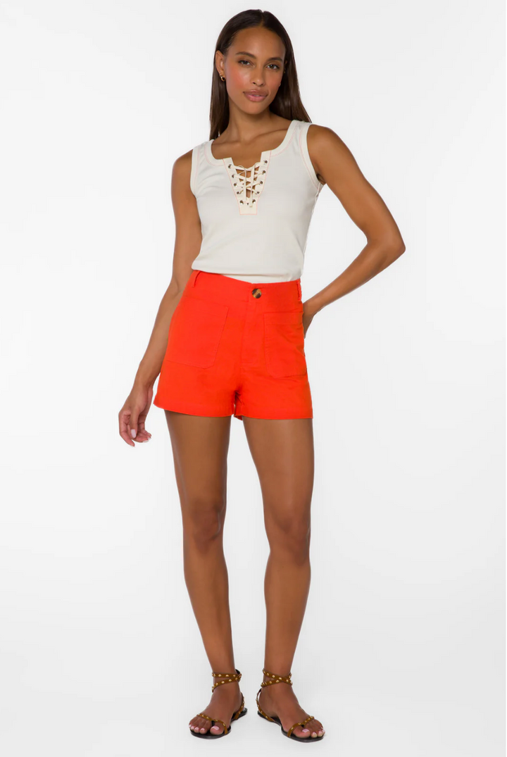 Dahlia Orange Short