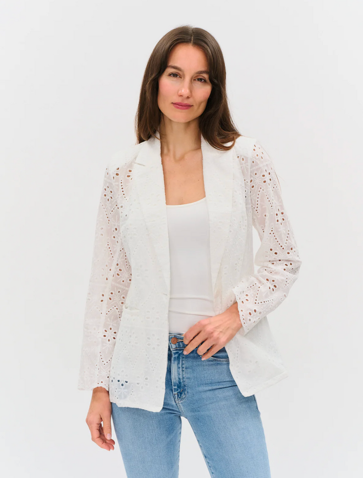 Eyelet Edit Blazer