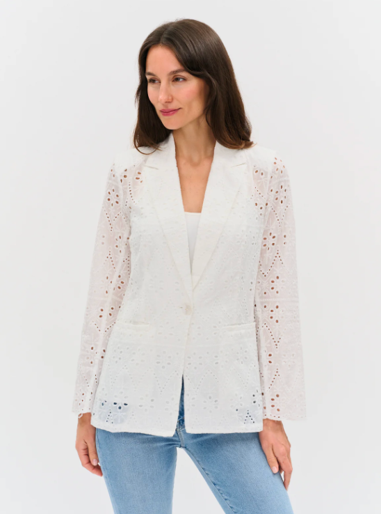 Eyelet Edit Blazer