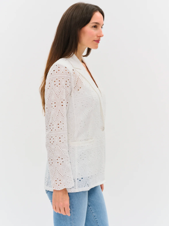 Eyelet Edit Blazer