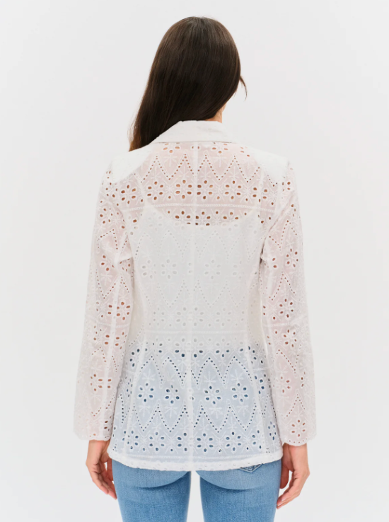 Eyelet Edit Blazer