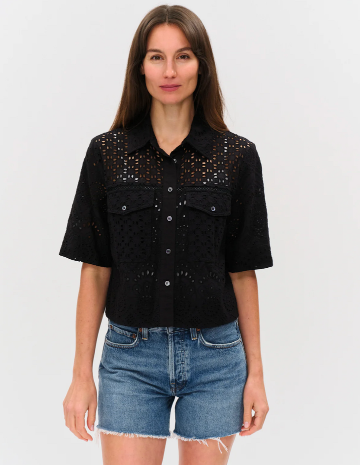 Tove Eyelet Top