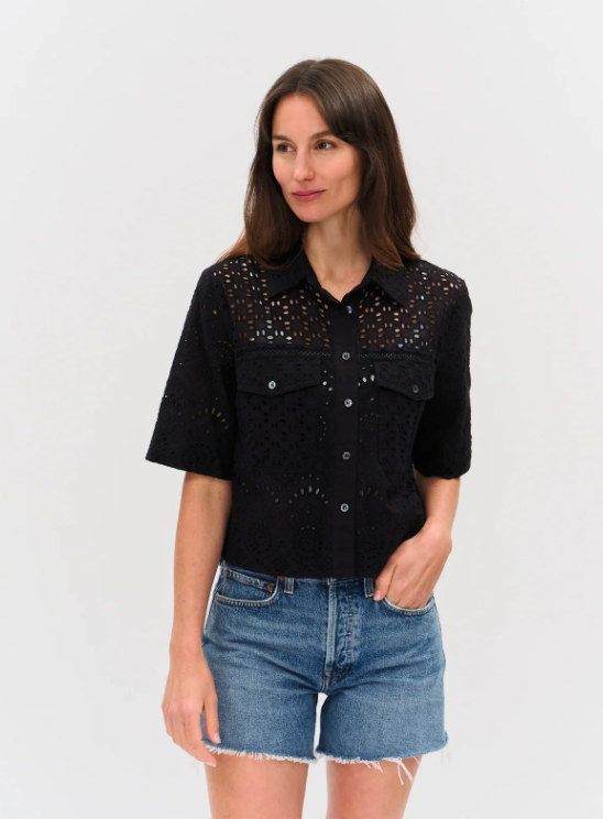Tove Eyelet Top