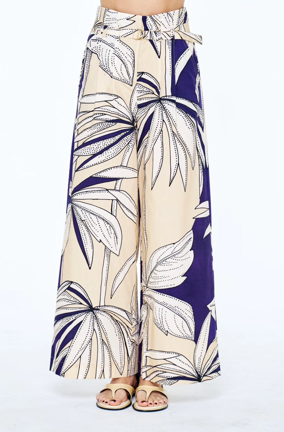 Leah Botanical Belted Pant