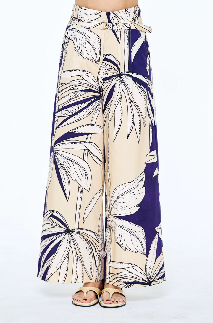 Leah Botanical Belted Pant