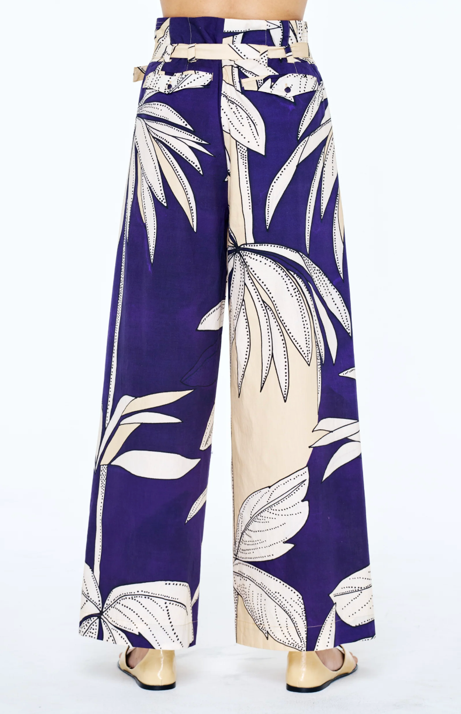 Leah Botanical Belted Pant