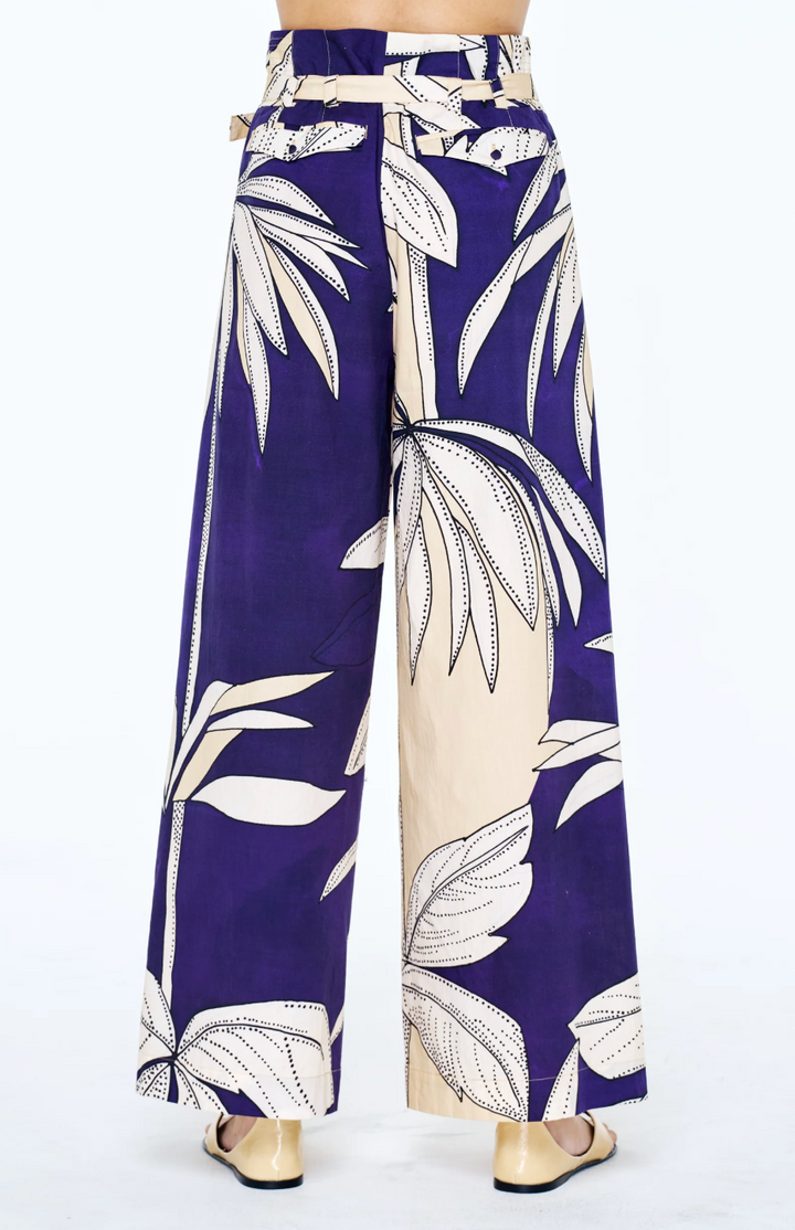 Leah Botanical Belted Pant