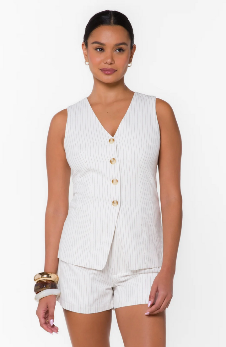 Cordera Pinstripe Vest