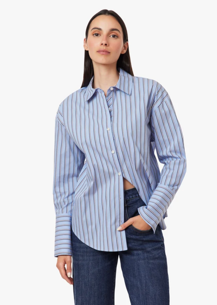 Tie Back Poplin Shirt