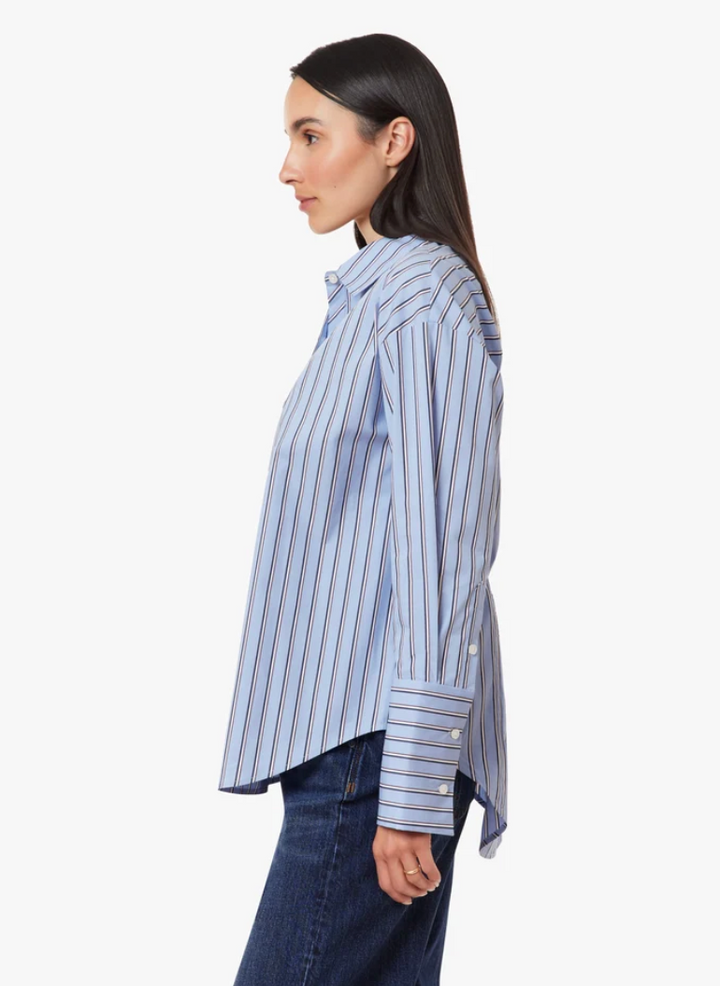 Tie Back Poplin Shirt