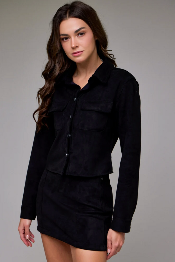 Sueded Shrunken Shirt