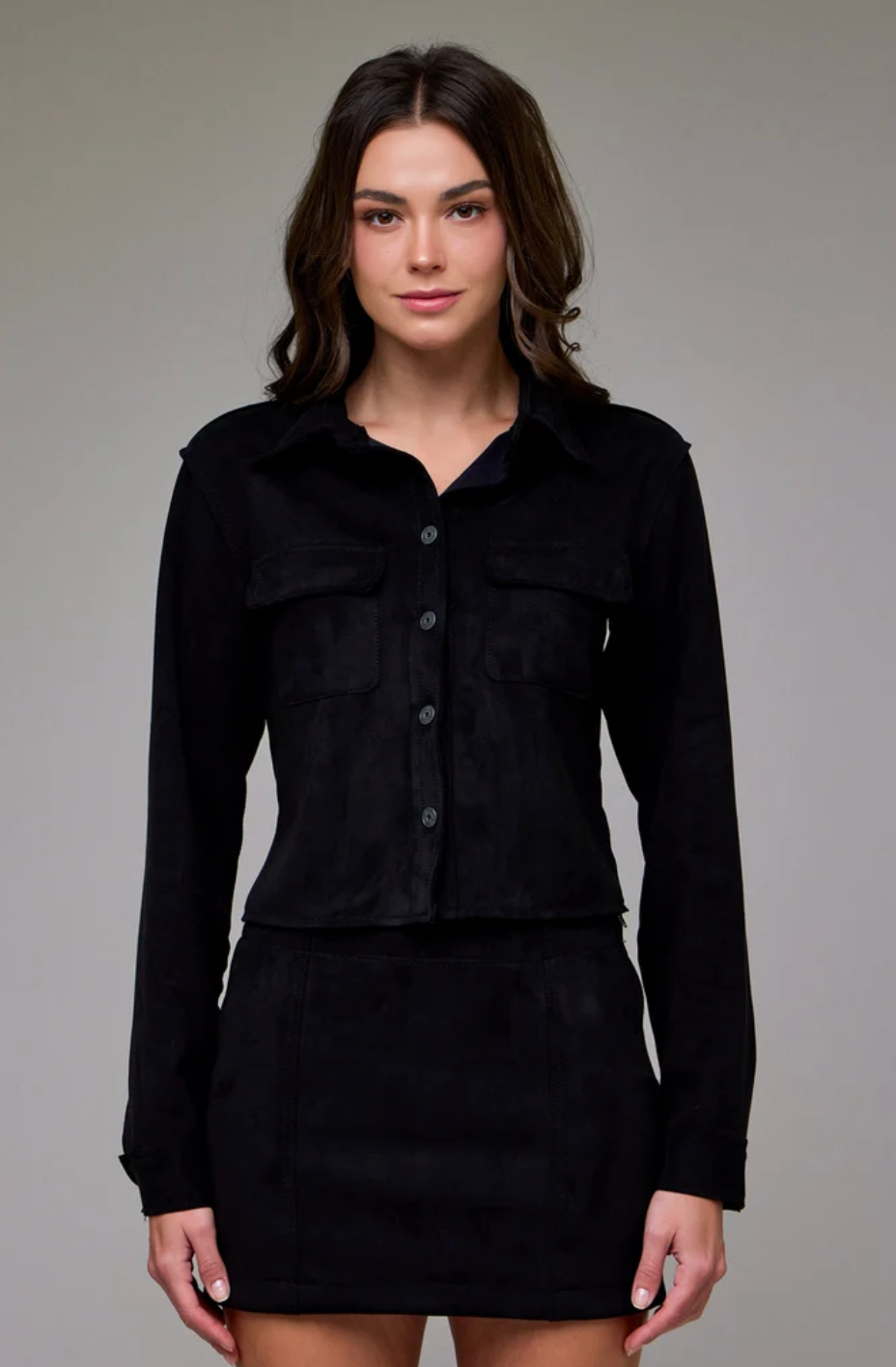 Sueded Shrunken Shirt