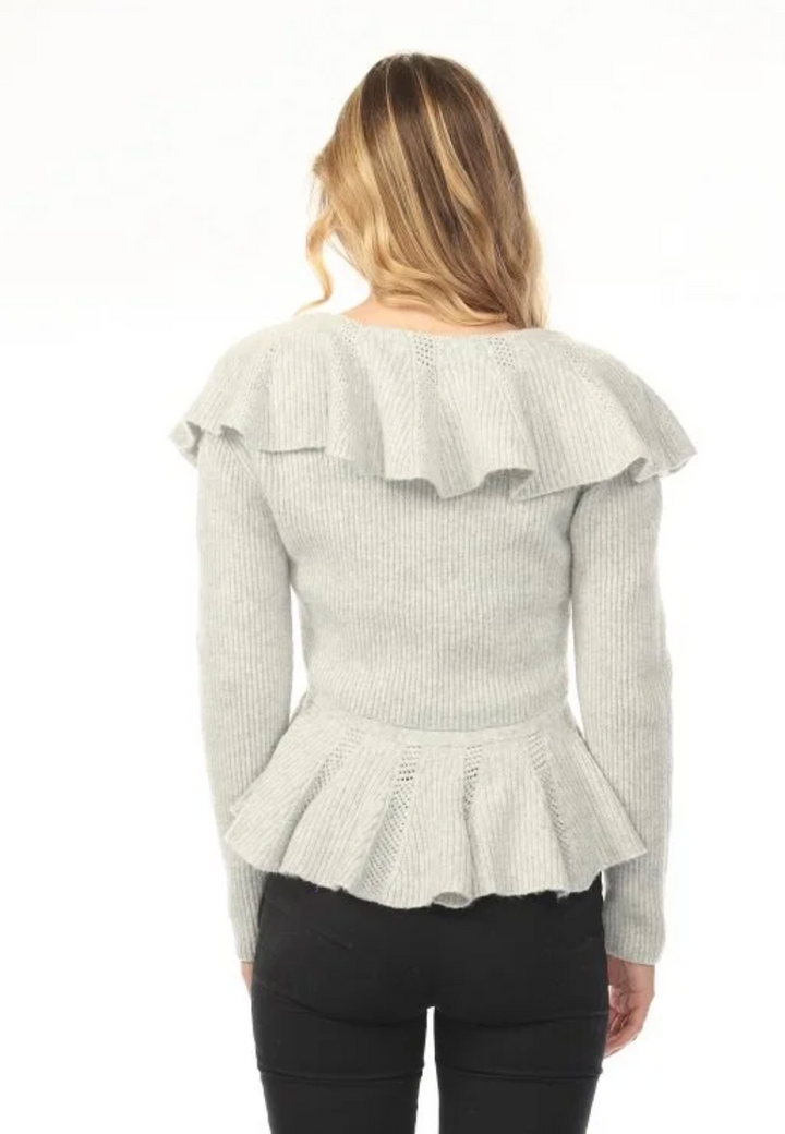 Isabella Ruffle Cardigan