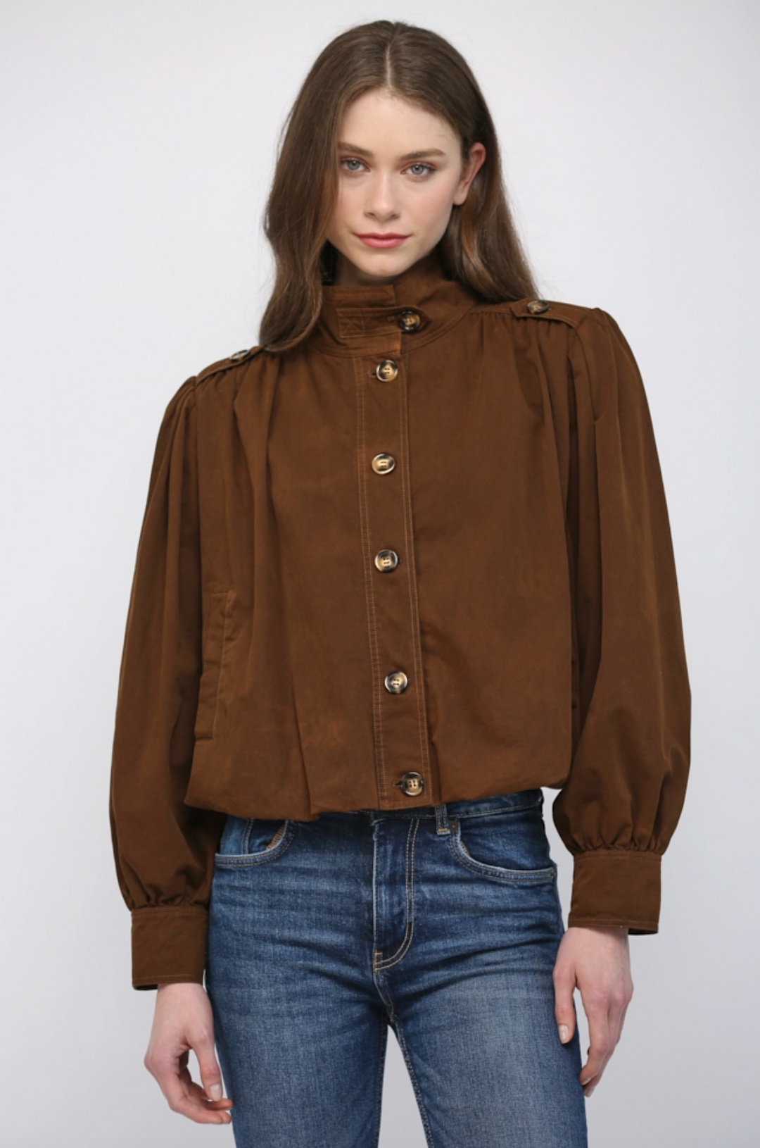 Stand Collar Bomber Jacket