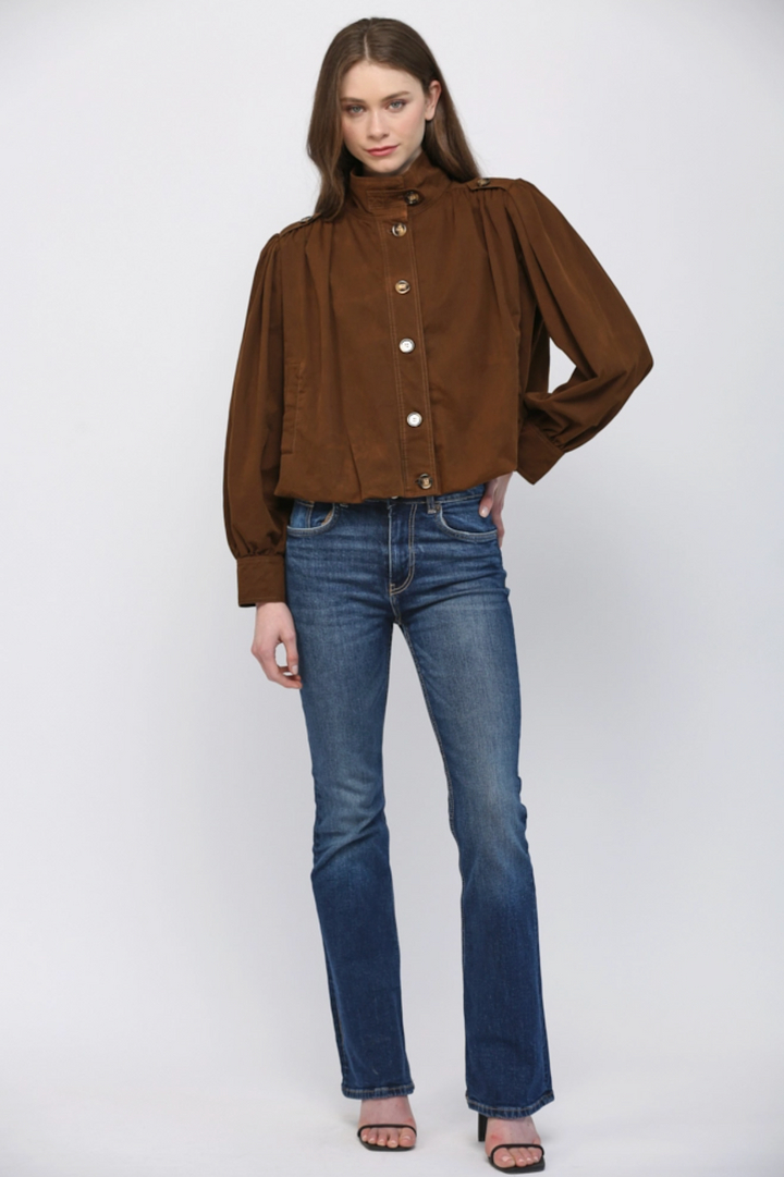 Stand Collar Bomber Jacket