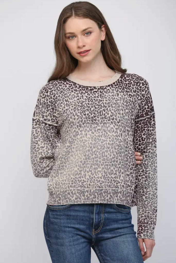 Animal Print Pullover